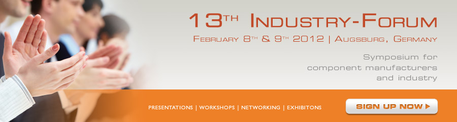 Industry-Forum 2012 - Congresso per i produttori di componenti e l'industri